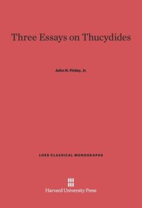 cover of the book Three Essays on Thucydides