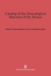 cover of the book Catalog of the Neurological Mutants of the Mouse