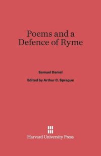 cover of the book Poems and a Defence of Ryme