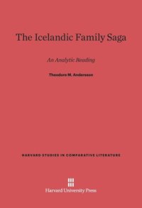 cover of the book The Icelandic Family Saga: An Analytic Reading