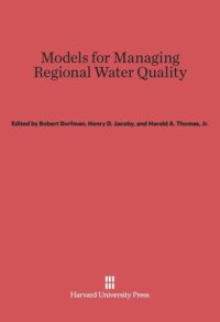 cover of the book Models for Managing Regional Water Quality