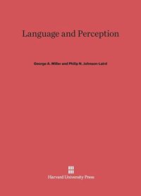 cover of the book Language and Perception