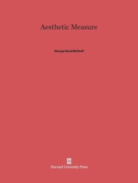 cover of the book Aesthetic Measure