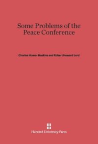 cover of the book Some Problems of the Peace Conference