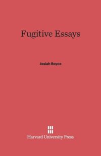 cover of the book Fugitive Essays