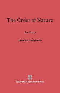 cover of the book The Order of Nature: An Essay