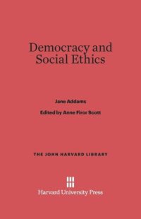 cover of the book Democracy and Social Ethics