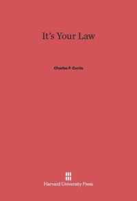 cover of the book It’s Your Law