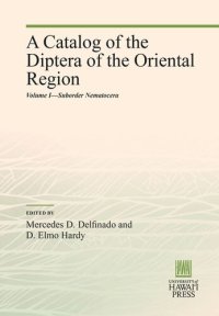 cover of the book A Catalog of the Diptera of the Oriental Region: Volume I—Suborder Nematocera