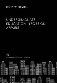 cover of the book Undergraduate Education in Foreign Affairs