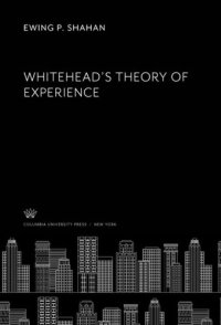 cover of the book Whitehead’S Theory of Experience