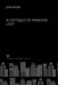 cover of the book A Critique of Paradise Lost