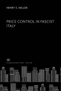 cover of the book Price Control in Fascist Italy