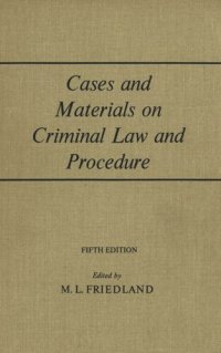 cover of the book Cases and Materials on Criminal Law And