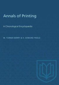 cover of the book Annals of Printing: A Chronological Encyclopaedia