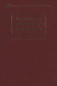 cover of the book Married Women and the Law of Property in Victorian Ontario