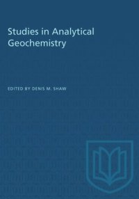 cover of the book Studies in Analytical Geochemistry