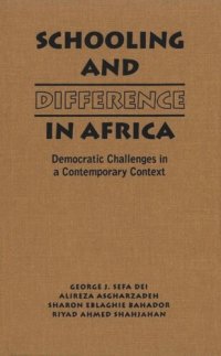 cover of the book Schooling and Difference in Africa: Democratic Challenges in a Contemporary Context