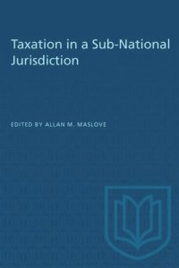 cover of the book Taxation in a Sub-National Jurisdiction