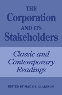 cover of the book The Corporation and Its Stakeholders: Classic and Contemporary Readings