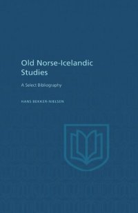 cover of the book Old Norse-Icelandic Studies: A Selected Bibliography