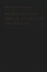 cover of the book Biographical Index of Artists in Canada