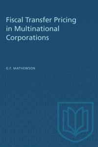 cover of the book Fiscal Transfer Pricing in Multinational Corporations