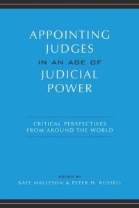 cover of the book Appointing Judges in an Age of Judicial Power: Critical Perspectives from around the World