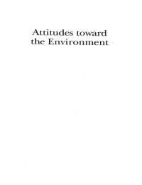 cover of the book Attitudes Toward the Environment: Twenty-Five Years After Earth Day 