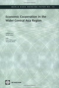 cover of the book Economic Cooperation in the Wider Central Asia Region 