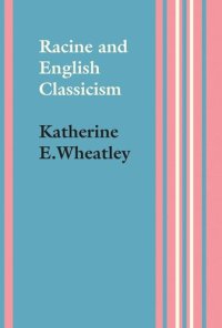 cover of the book Racine and English Classicism