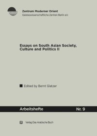 cover of the book Essays on South Asian Society, Culture and Polities (II)