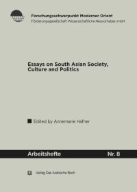 cover of the book Essays on South Asian Society, Culture and Politics (I)