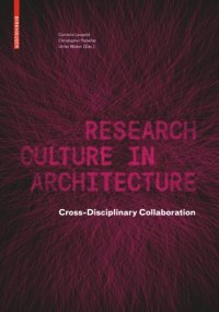 cover of the book Research Culture in  Architecture: Cross-Disciplinary Collaboration