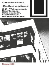 cover of the book Das Buch vom Bauen (1930)