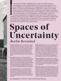 cover of the book Spaces of Uncertainty - Berlin revisited: Potenziale urbaner Nischen