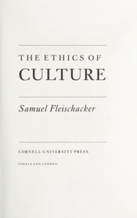 cover of the book The Ethics of Culture