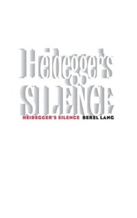 cover of the book Heidegger's Silence