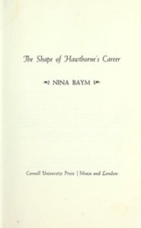 cover of the book The Shape of Hawthorne's Career