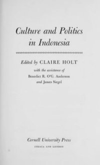 cover of the book Culture and Politics in Indonesia