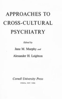 cover of the book Approaches to Cross-Cultural Psychiatry