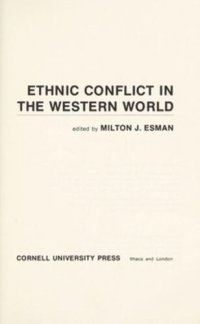 cover of the book Ethnic Conflict in the Western World