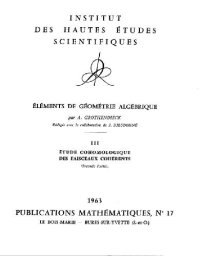 cover of the book EGA III 2: Etudes cohomologiques et faisceaux coherents