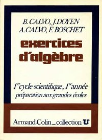 cover of the book Exercises d'algebre 1re annee