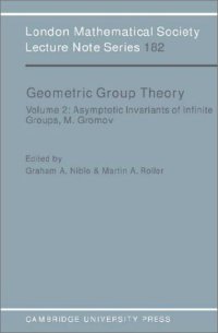 cover of the book Geometric group theory: proceedings of the symposium held in Sussex, 1991