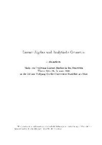 cover of the book Lineare Algebra und analytische Geometrie