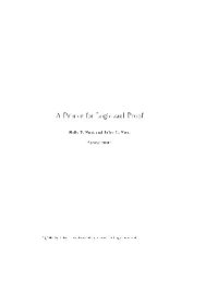 cover of the book A primer for logic and proof