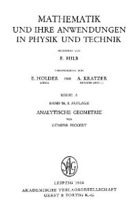 cover of the book Analytische Geometrie