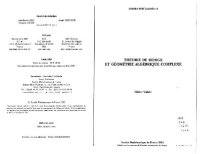 cover of the book Theorie de Hodge et geometrie algebrique complexe