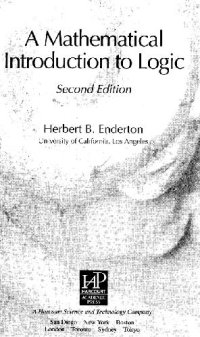 cover of the book A mathematical introduction to logic